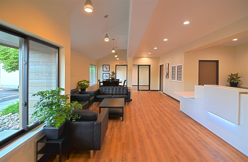 Lounge with sofas and natural light at Zipdesk